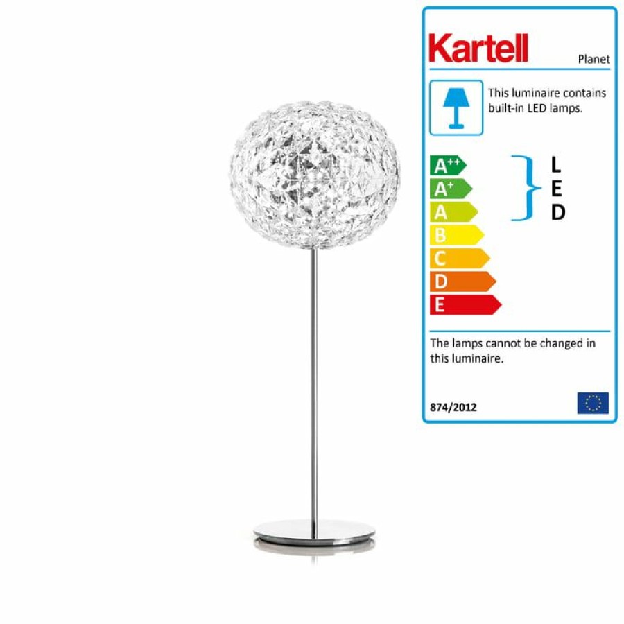 Kartell * | 100% Guarantee Kartell Planet Led Table Lamp With Dimmer