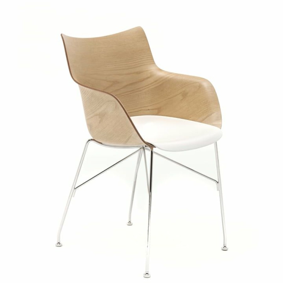 Kartell * | Top Sellers Kartell Q/Wood Armchair