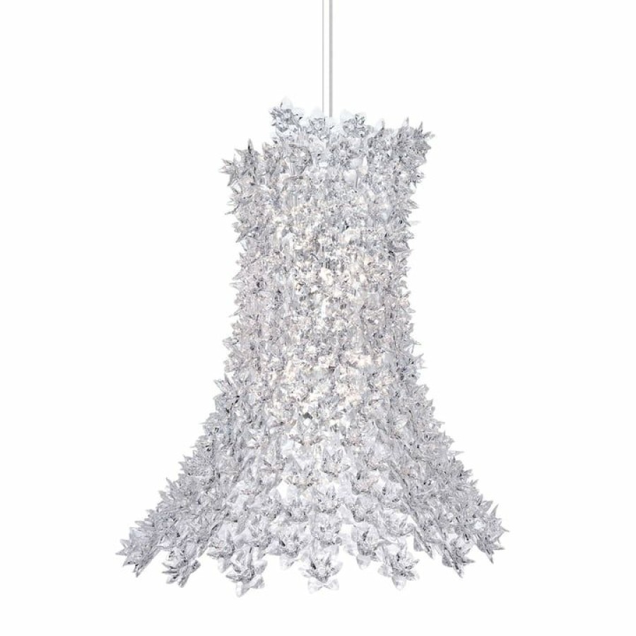 Kartell * | Outlet Sale Kartell Bloom Pendant Light, H 70 Cm / Crystal