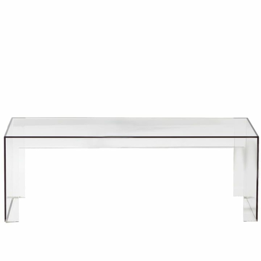 Kartell * | Bargain Sale Kartell Invisible Side Side Table 120 X 40 X 40 Cm, Crystal Clear