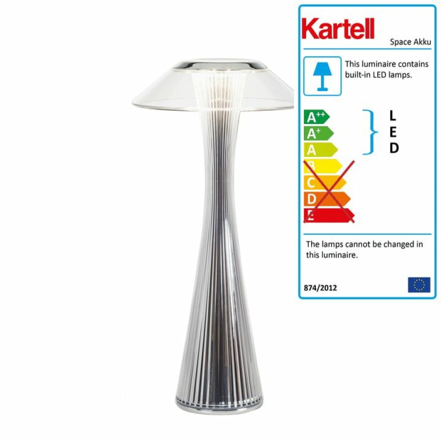 Kartell * | Best Choice Kartell Space Battery Light (Led)