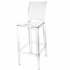 Kartell * | Bargain Sale Kartell One More Please Bar Stool H 110 Cm, Square, Crystal Clear