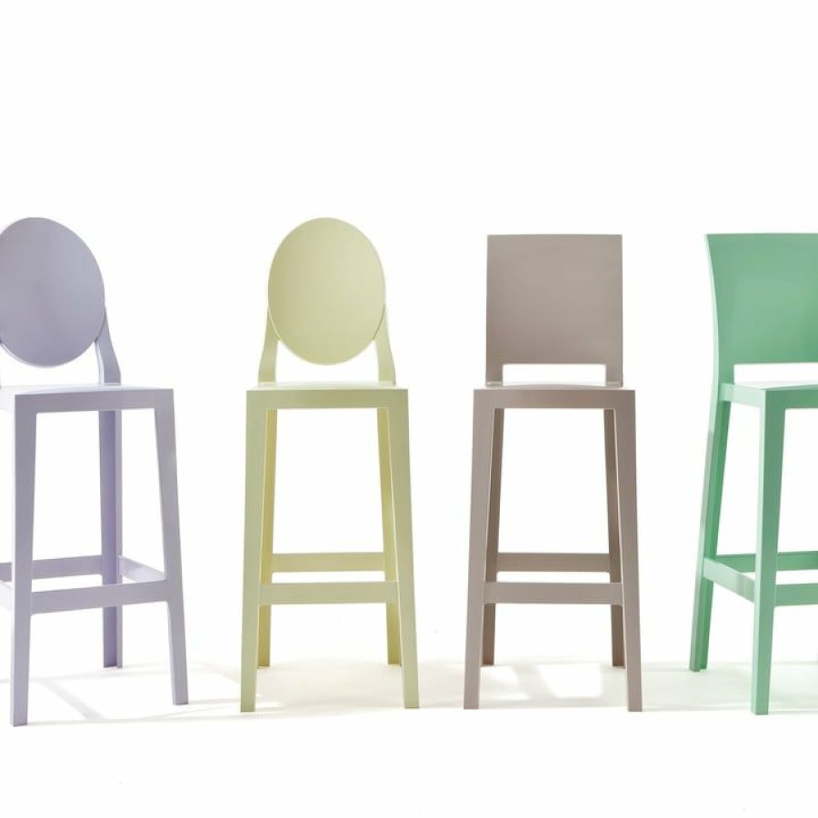 Kartell * | Bargain Sale Kartell One More Please Bar Stool H 110 Cm, Square, Crystal Clear