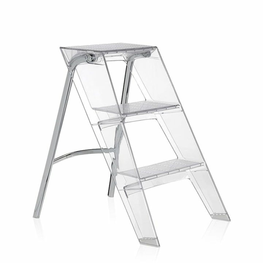 Kartell * | New Threads Kartell Upper Folding Ladder, Clear