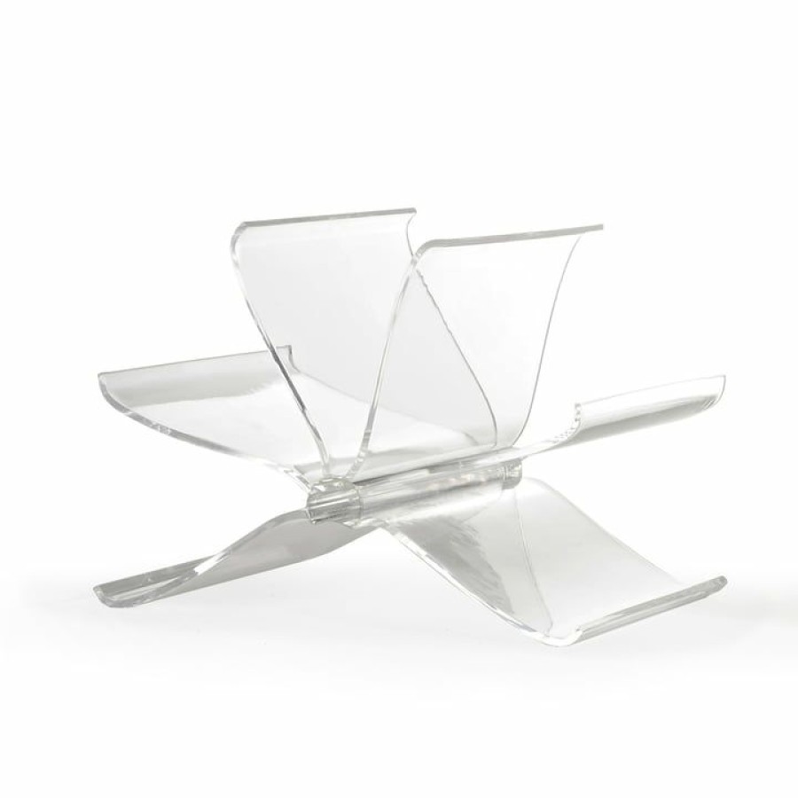 Kartell * | Outlet Sale Kartell Front Page Newspaper Rack, Clear